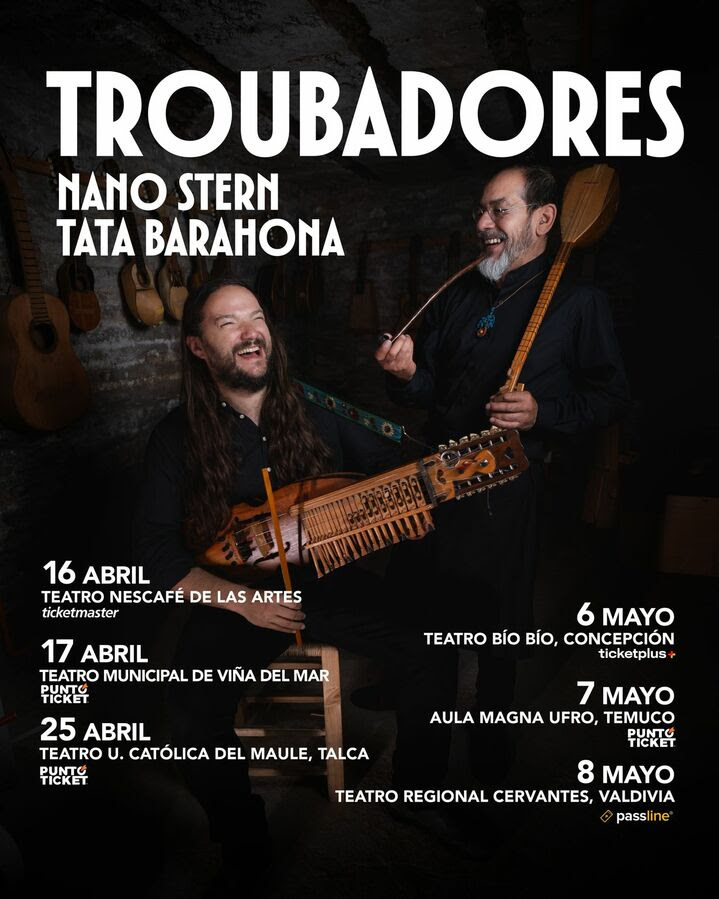 Troubadores: Nano Stern y Tata Barahona se unen en gira nacional